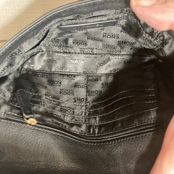 Like New Michael Michael Kors Black Leather Shoulder/Clutch - Picture 9 of 10